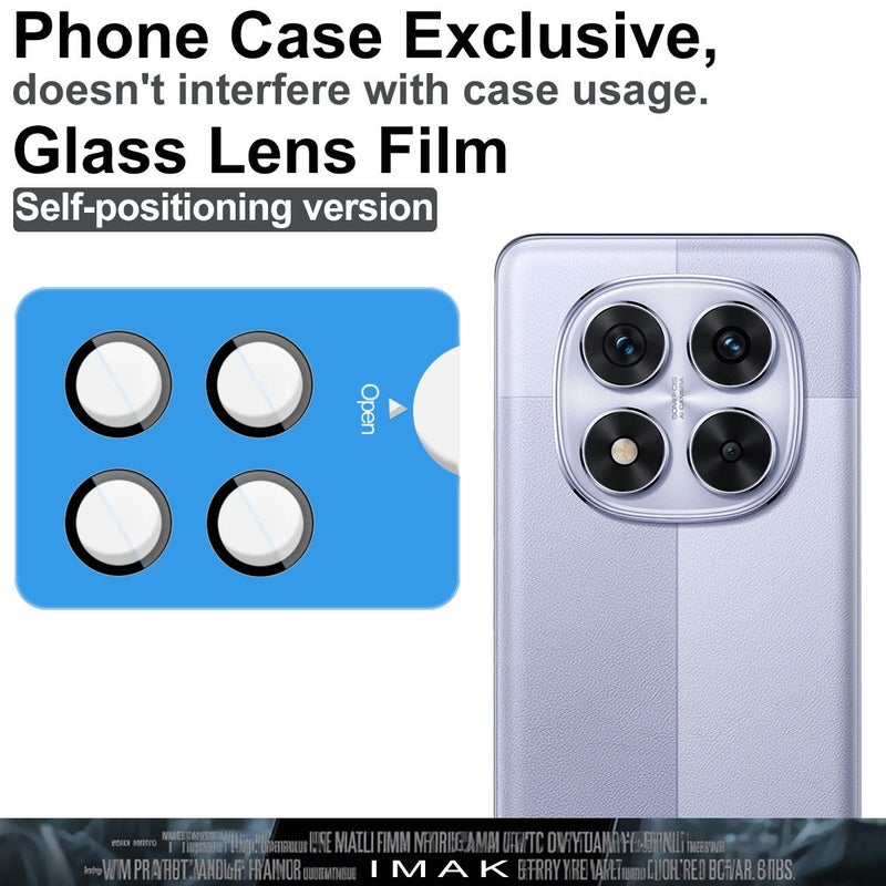 For Redmi Note 14 Pro 5G / Poco X7 5G Glass Rear Camera Lens Film Phone Case Exclusive, Self-Positioning Version - Image 3